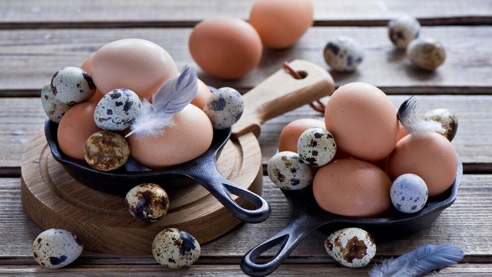 Le uova di gallina e di quaglia hanno un effetto positivo sugli ormoni maschili